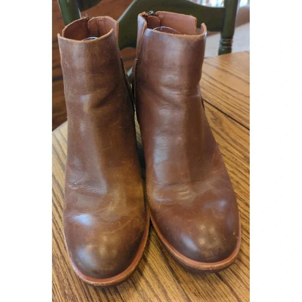 Bundle Kork Ease Brown Leather‎ Boots Booties Size 9.5 M